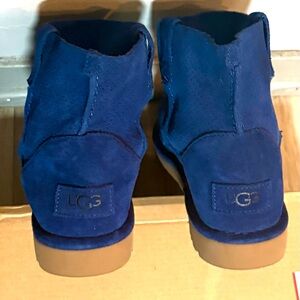UGG Navy Suede Ankle Booties